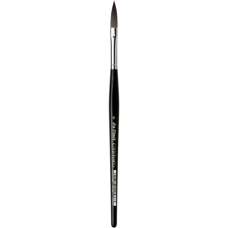 da Vinci CASANEO Wash, Synthetic, Watercolor, Oval-Pointed, Series 898, Size 6