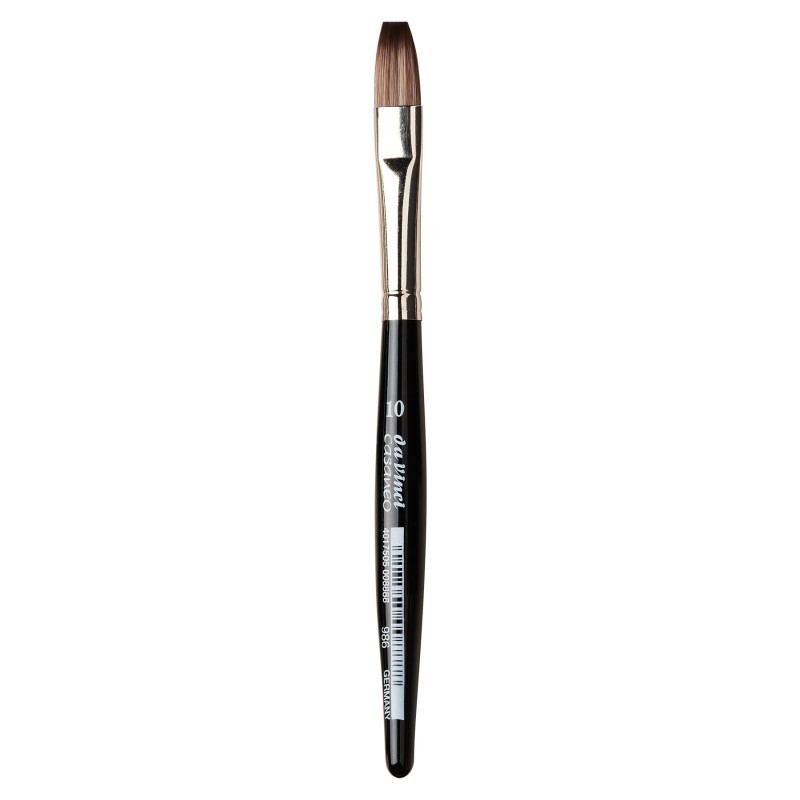 da Vinci CASANEO XS, Extra Soft Synthetic, Watercolor & Acrylic, Flat, Series 986, Size 10
