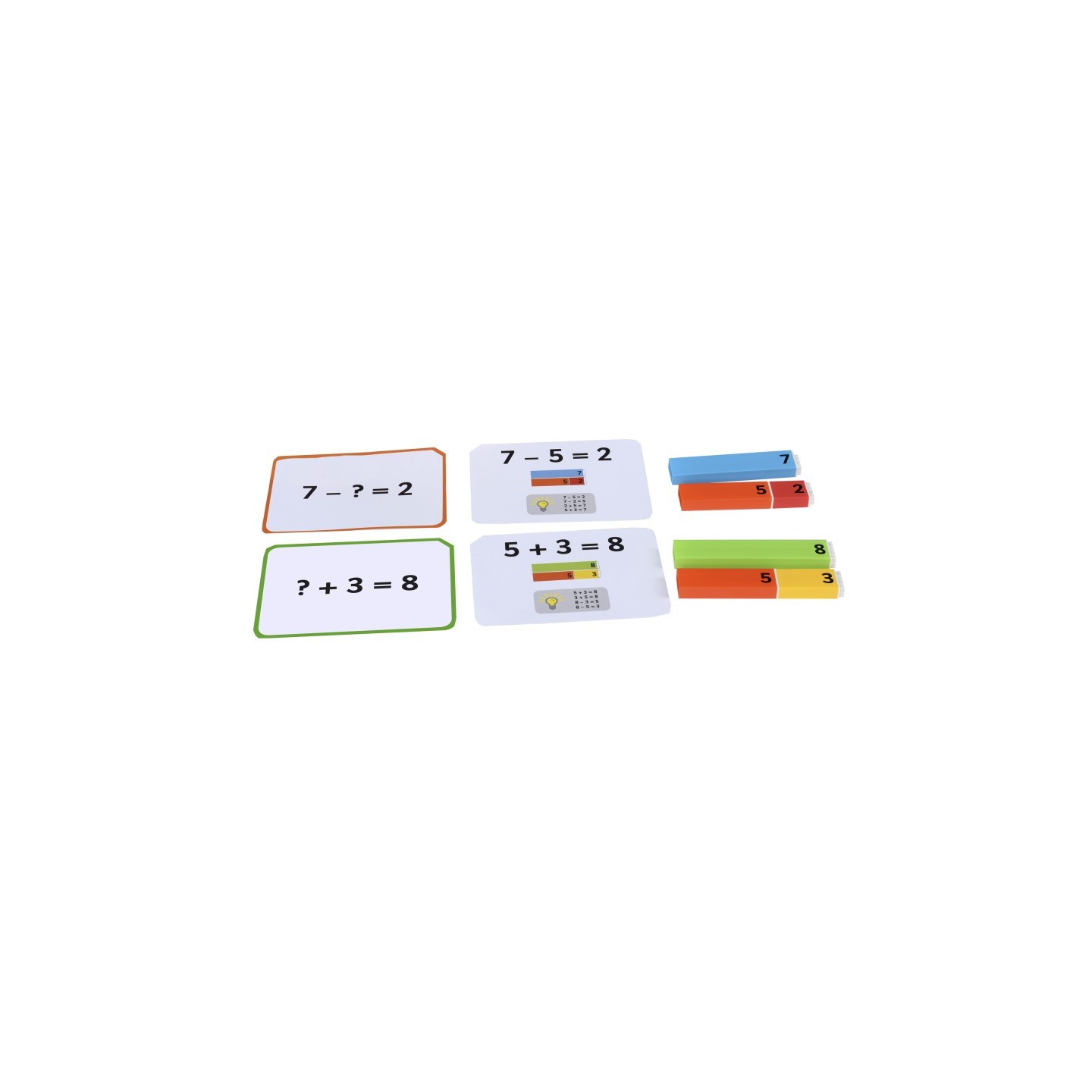 Educational Advantage Connecting Number Rods Work Cards