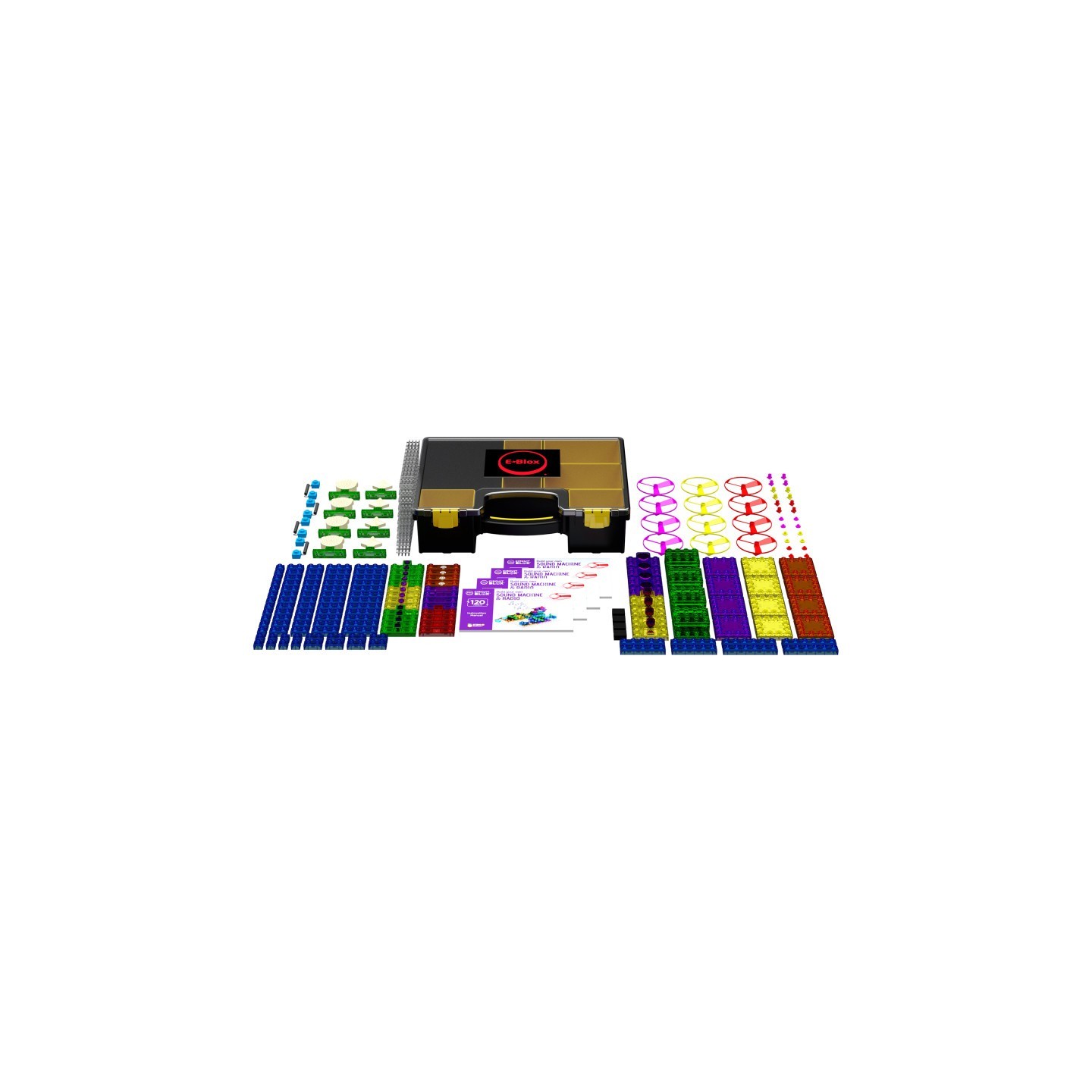 E-Blox® Circuit Blox 120, Circuit Board Building Blocks Classroom Set, 196 Pieces