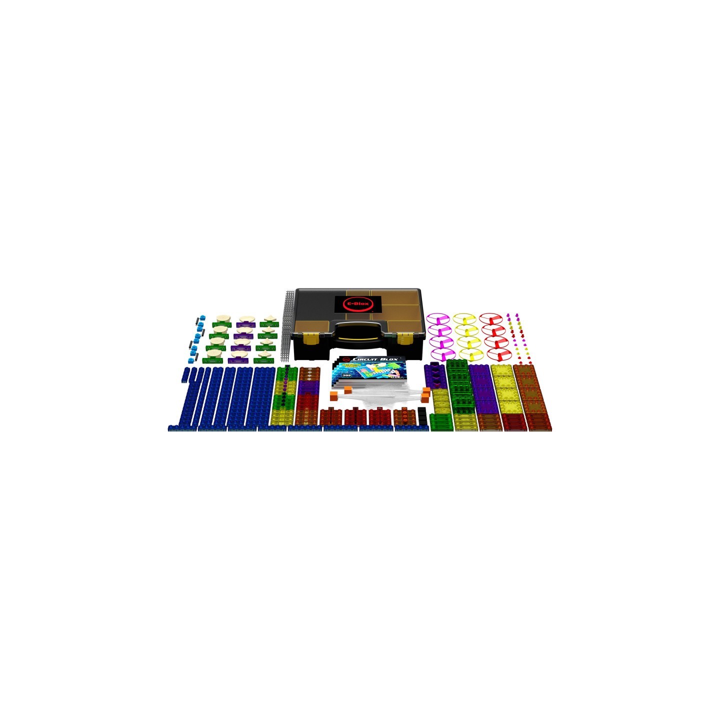 E-Blox® Circuit Blox 395, Circuit Board Building Blocks Classroom Set, 264 Pieces