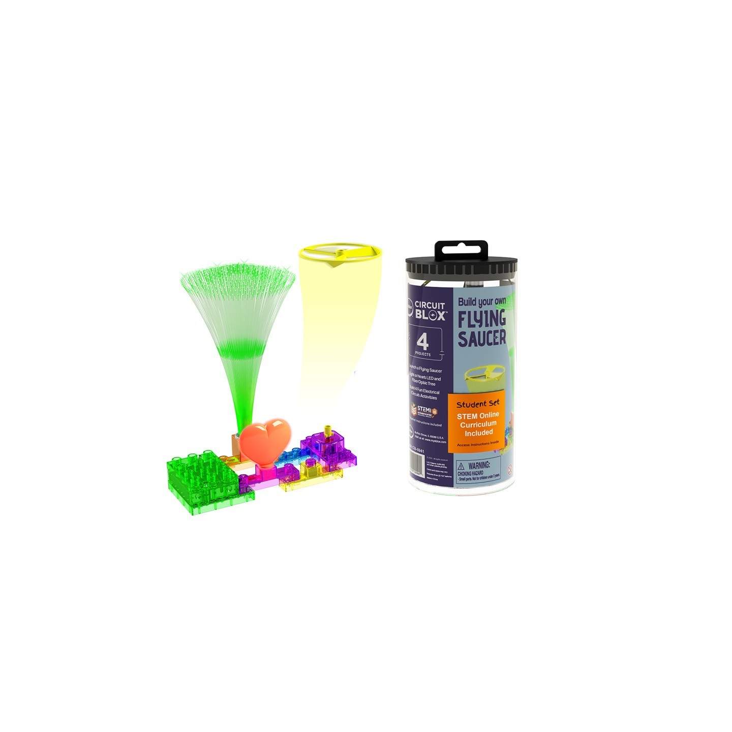 E-Blox® Circuit Blox Flying Saucer 4 Project Student Set