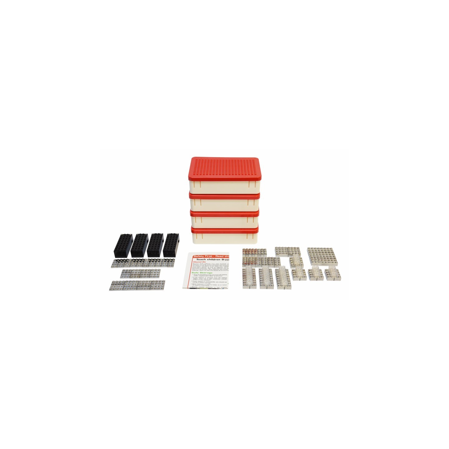 E-Blox® Power Blox Standard, LED Building Blocks Classroom Set, 180 Pieces
