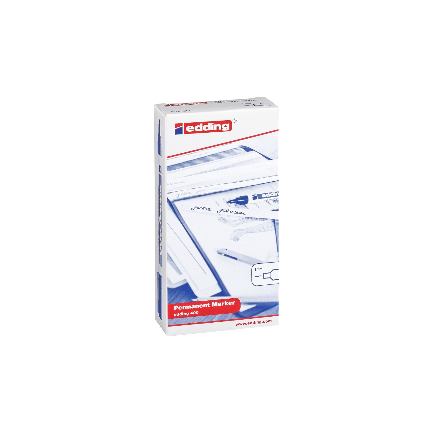 edding 400 Series Permanent Marker, Assorted Colors, Set of 10