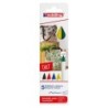 edding 4600 Series Textile Pen, Basic Colors, Set of 5