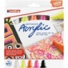 edding 5000 Series Acrylic Marker, Broad Tip, Neon Colors, Set of 5