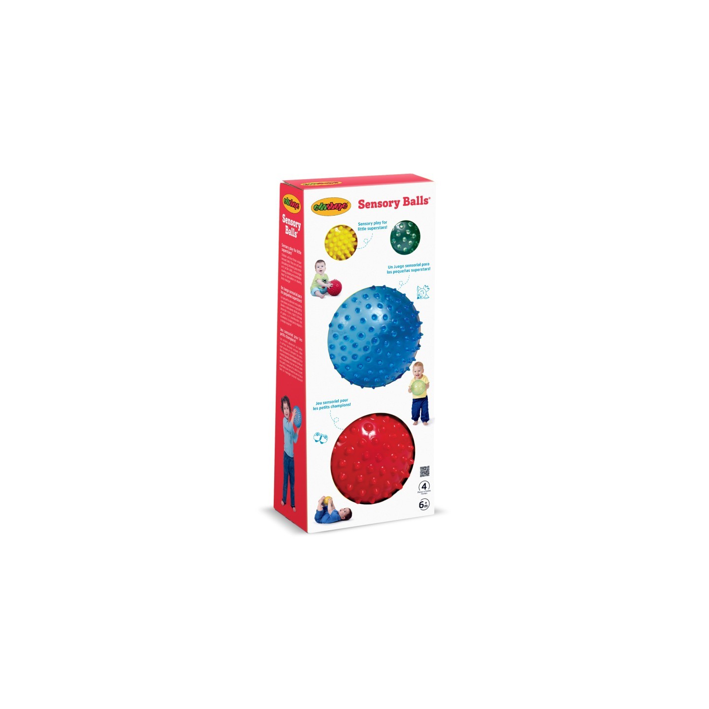 edushape® Sensory Ball Mega Pack, Pack of 4