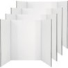 enday Trifold Poster Board, Presentation Board, 36" x 48", White, Pack of 4