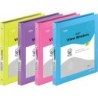 enday 3-Ring View Binder, O-Ring, Assorted Colors, 1/2 Inch, Pack of 4