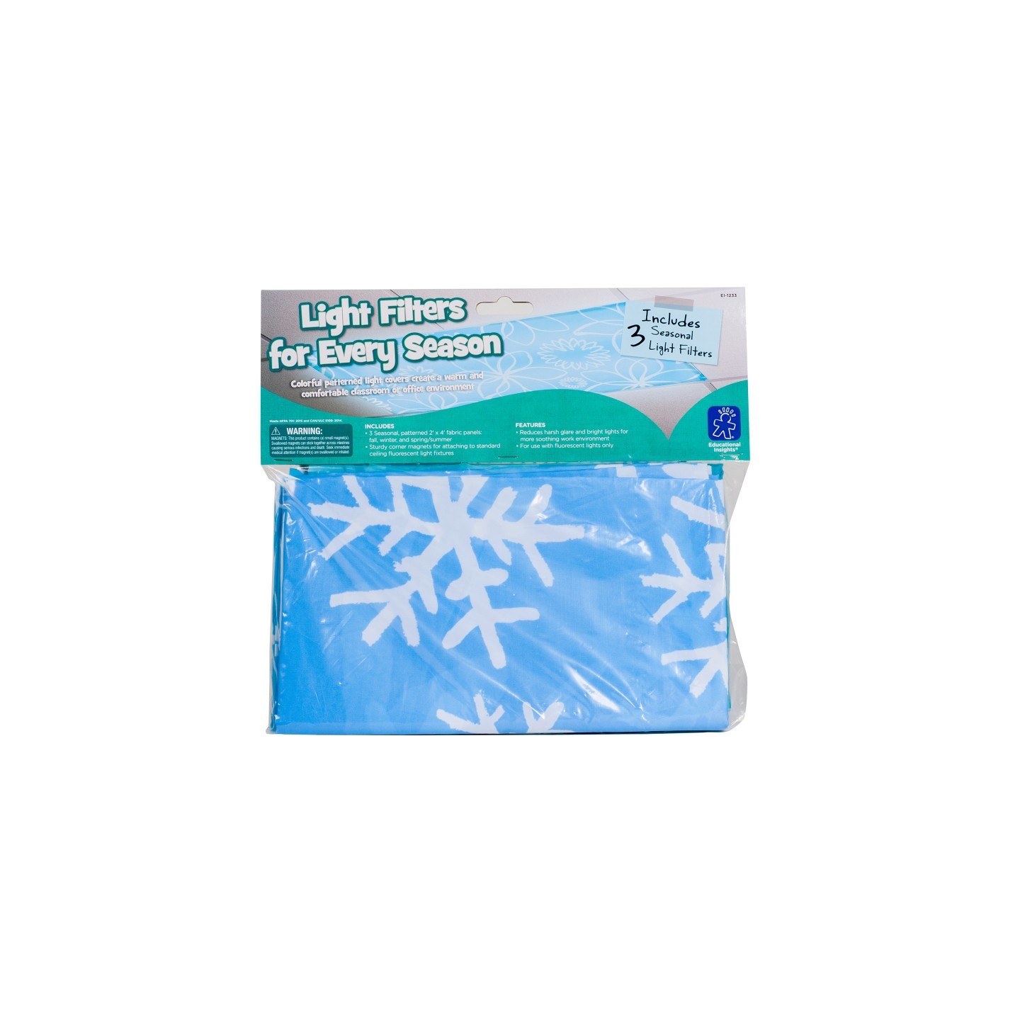 Educational Insights Classroom Light Filters, For Every Season, Set of 3