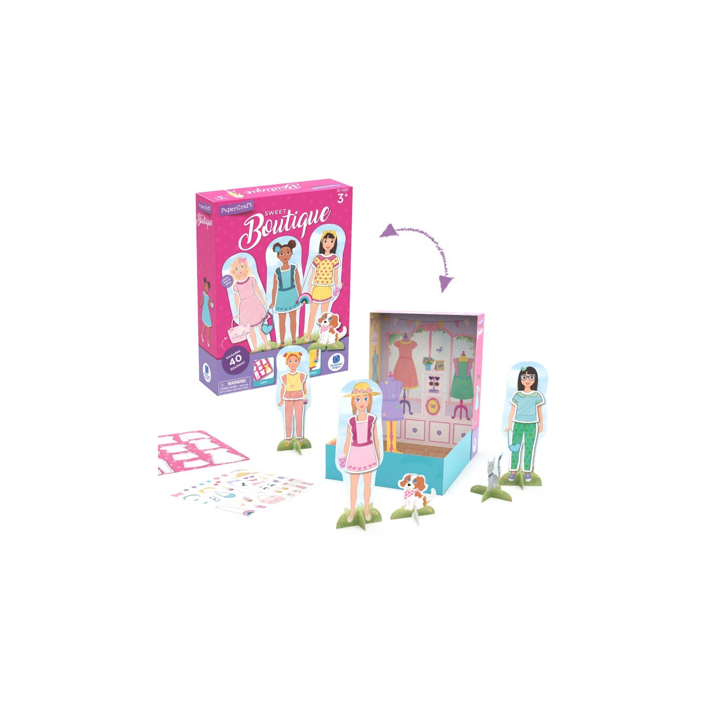 Educational Insights PaperCraft Sweet Boutique Paper Dolls