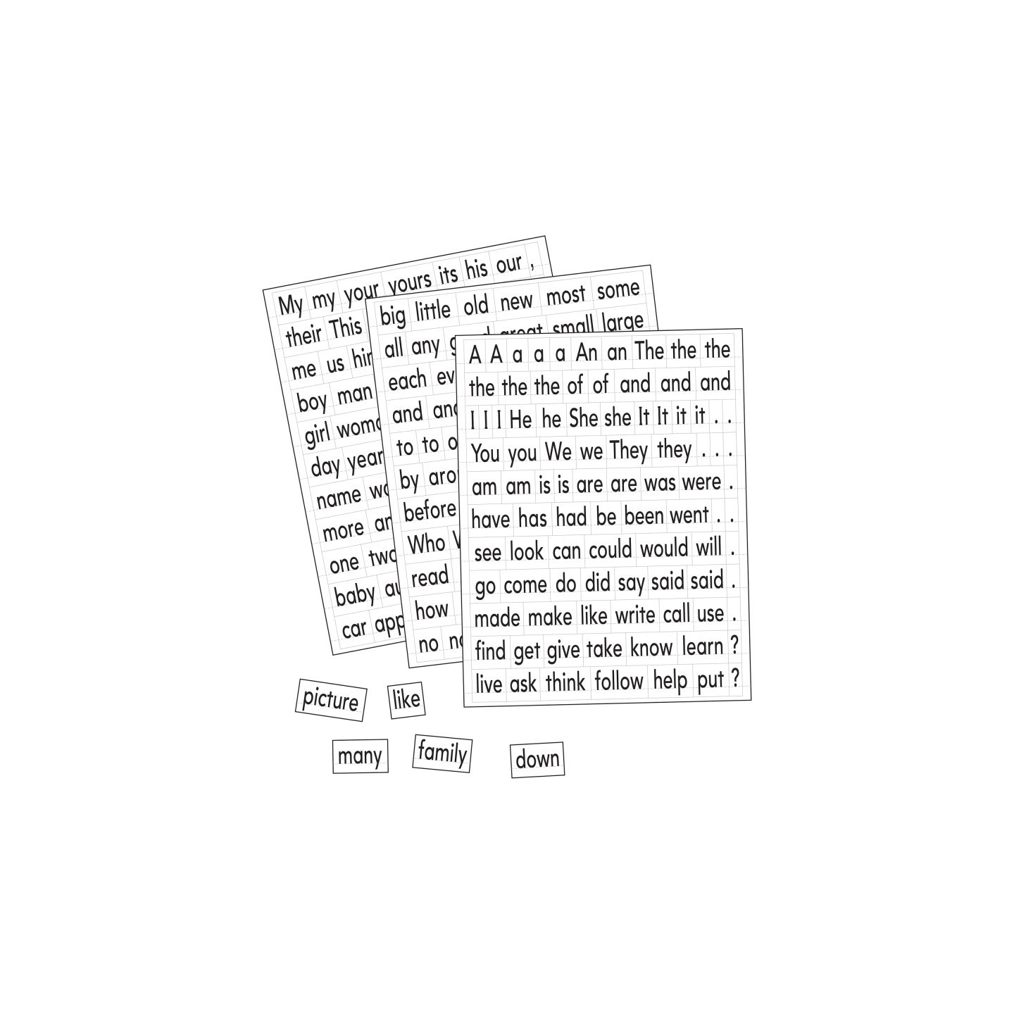 Educational Insights Magnetic Sight Words and Sentence Builders
