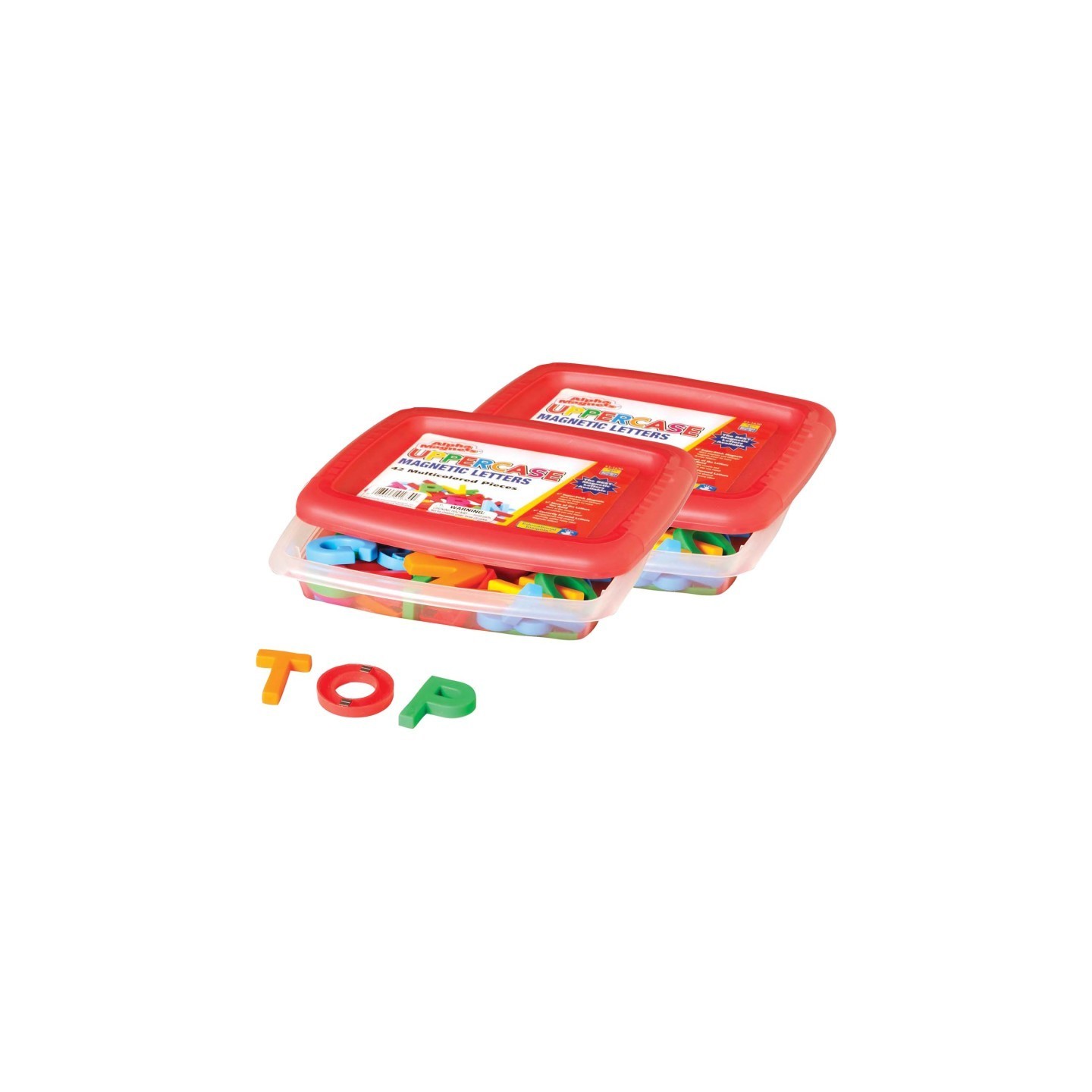 Educational Insights AlphaMagnets®, Uppercase, Multi-Colored, 42 Per Pack, 2 Packs