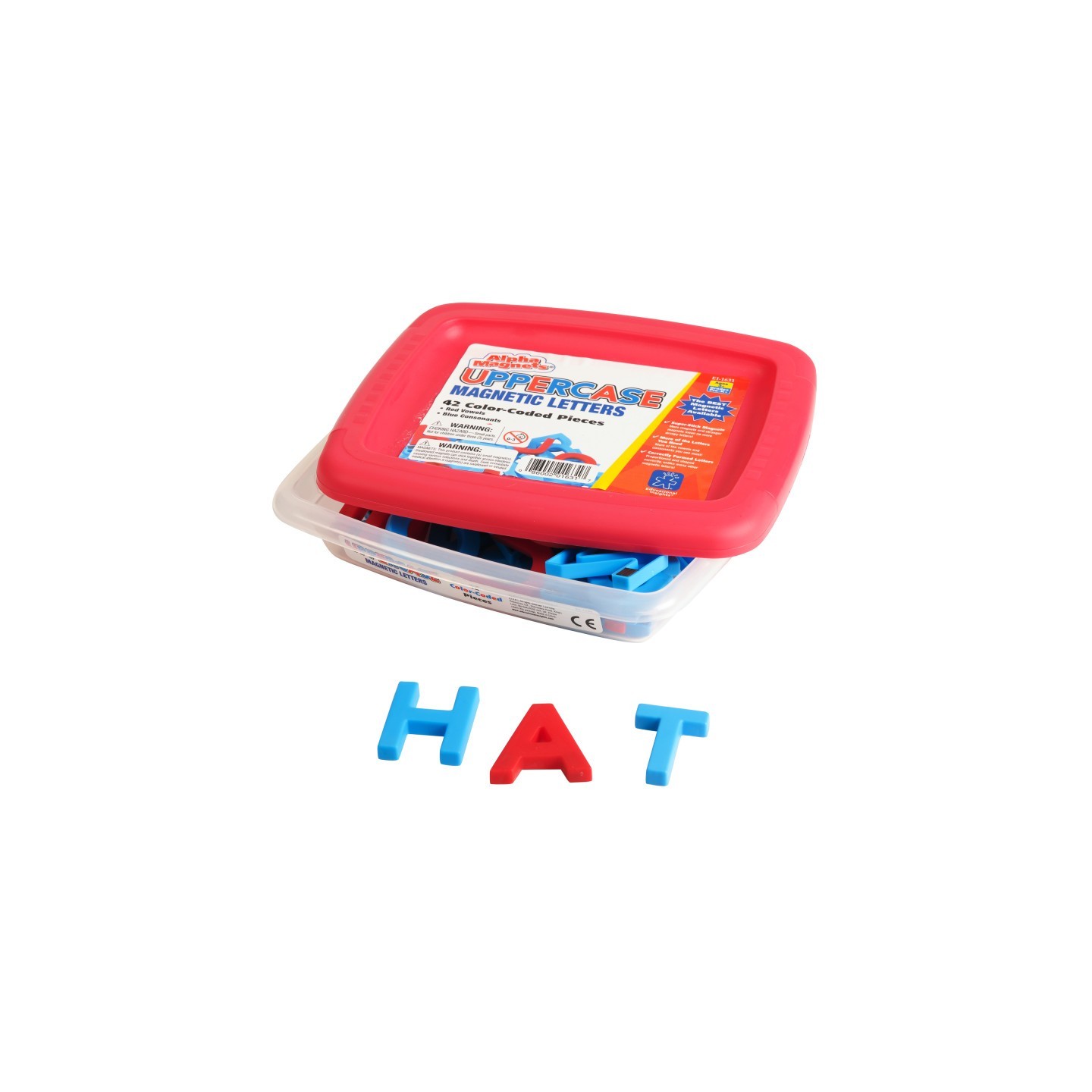 Educational Insights AlphaMagnets®, Uppercase, Color-Coded, 42 Pieces
