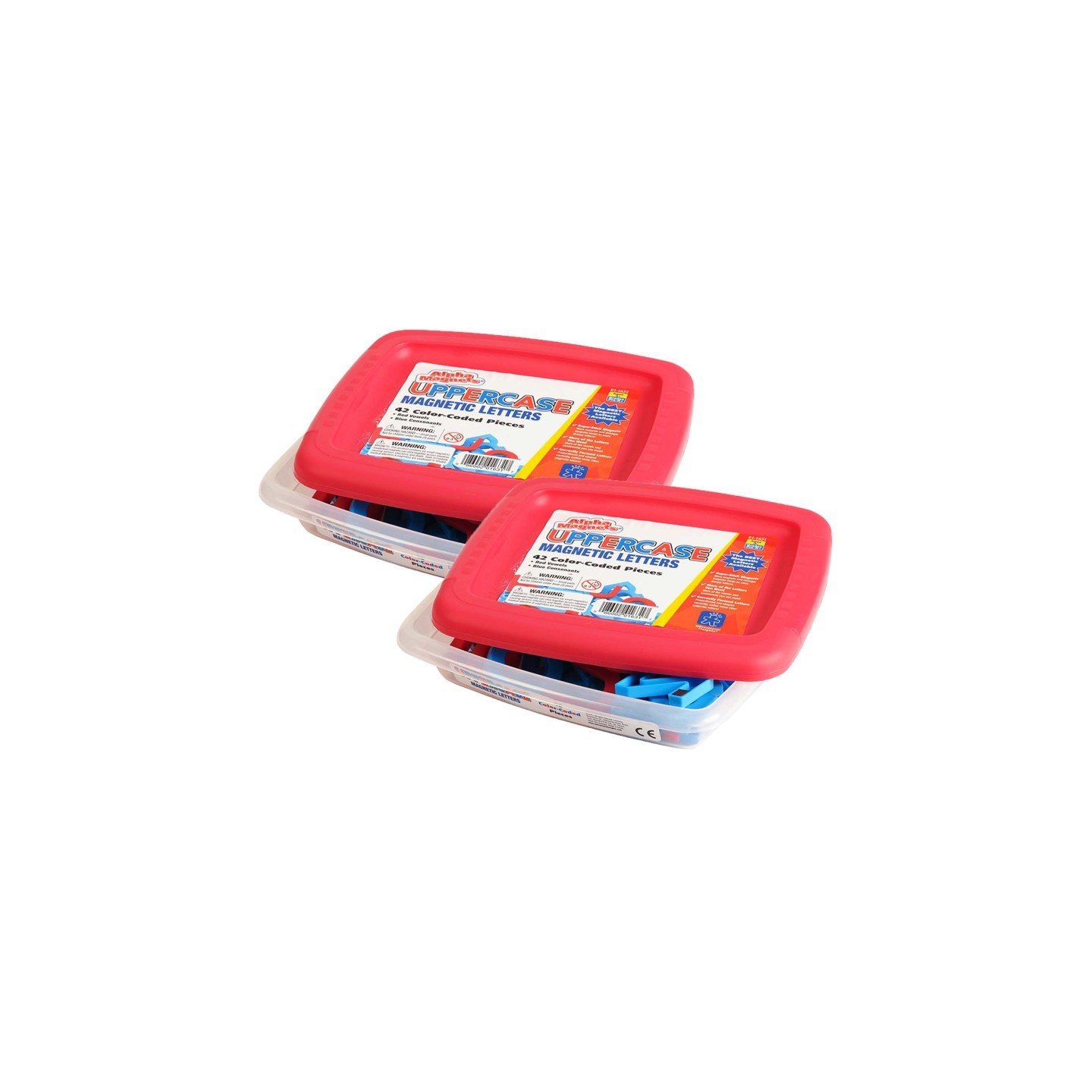 Educational Insights AlphaMagnets®, Uppercase, Color-Coded, 42 Per Pack, 2 Packs