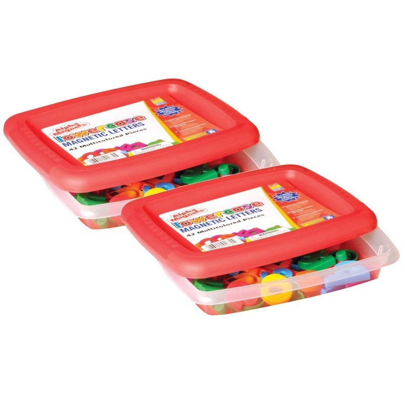 Educational Insights AlphaMagnets® Multicolored Lowercase, 42 Per Pack, 2 Packs