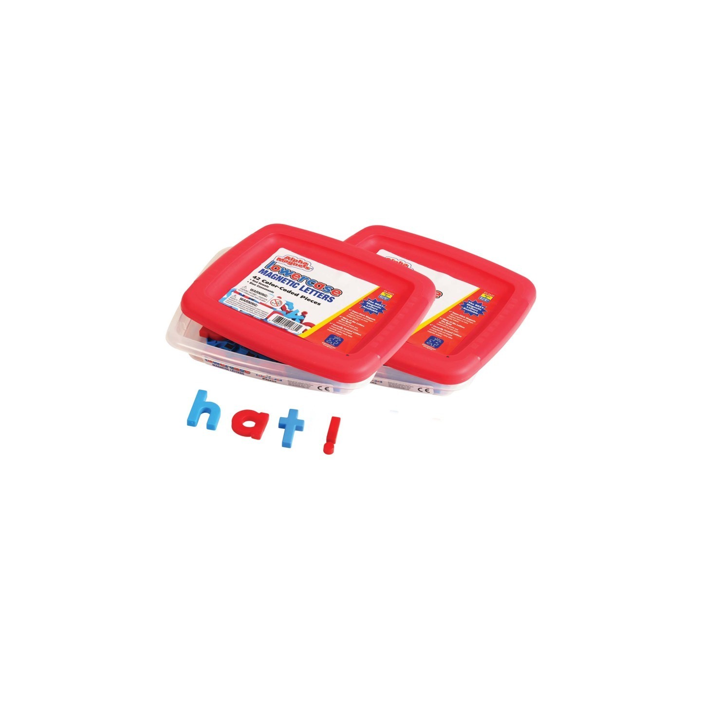 Educational Insights AlphaMagnets® Color-Coded Lowercase, 42 Per Pack, 2 Packs