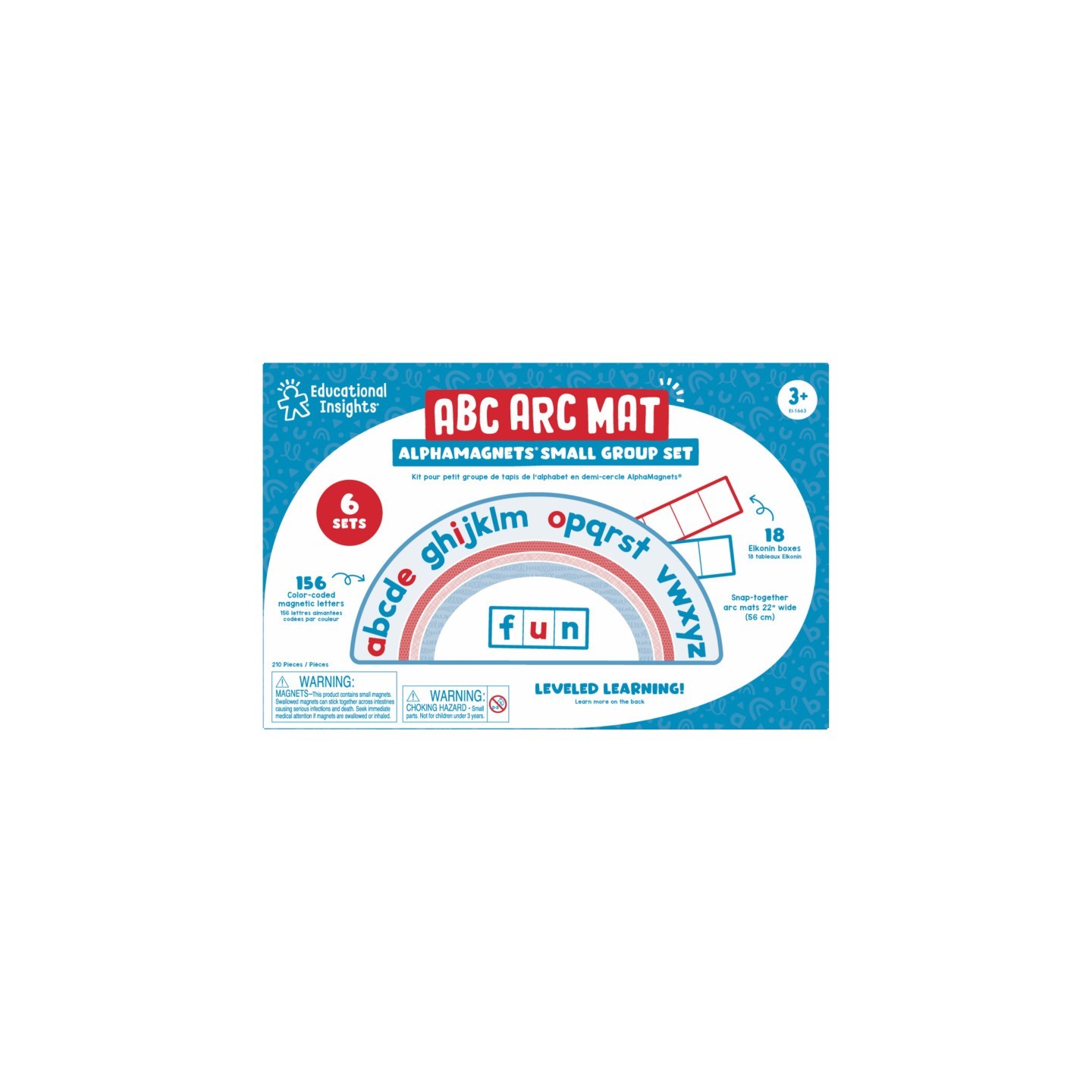 Educational Insights AlphaMagnets® ABC Arc Mat, Pack of 6