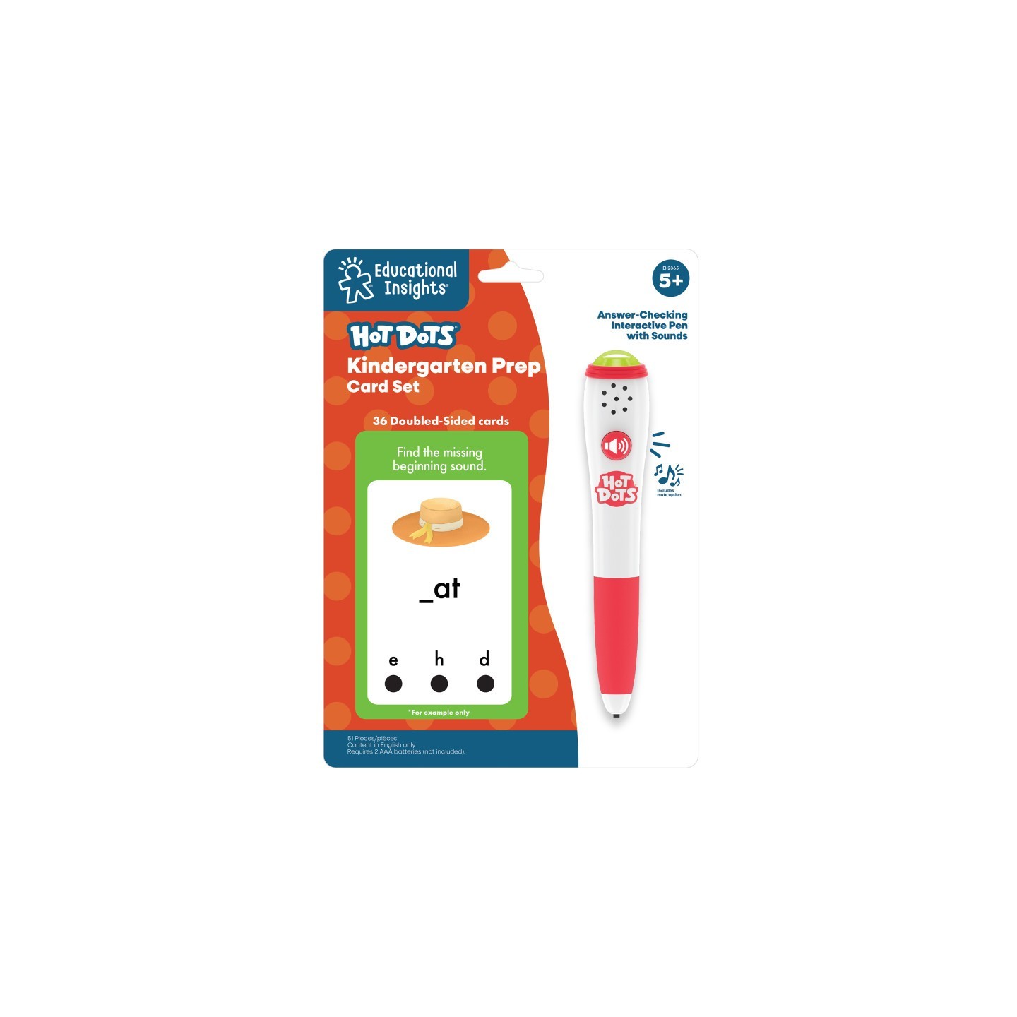 Educational Insights Hot Dots® Kindergarten Prep Set