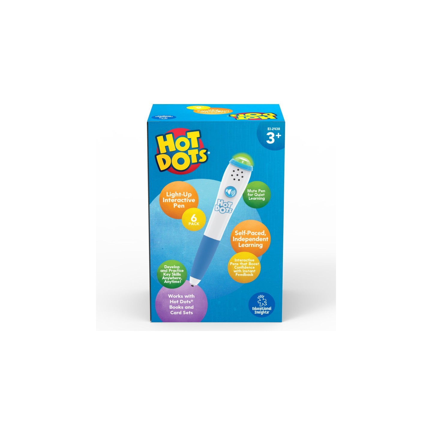 Educational Insights Hot Dots® Light-Up Interactive Pen 6-Pack