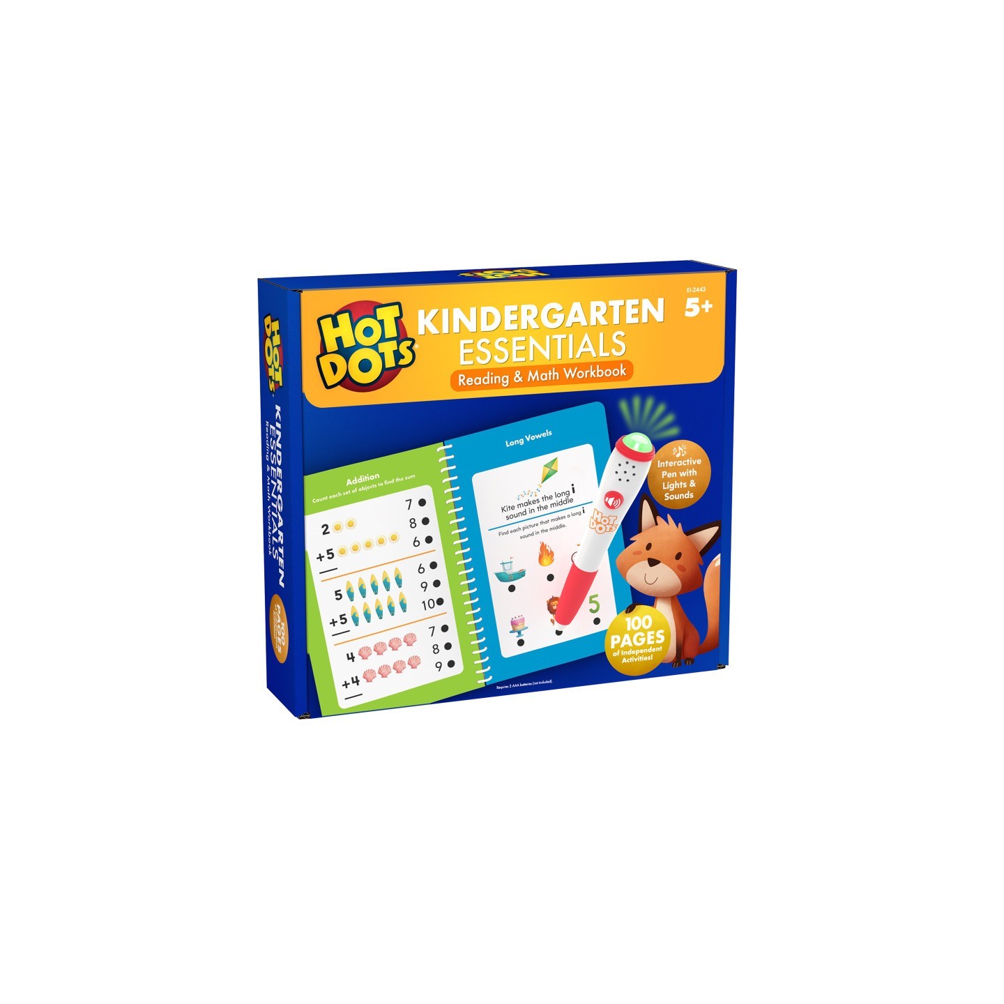 Educational Insights Hot Dots® Kindergarten Essentials Reading & Math Workbook