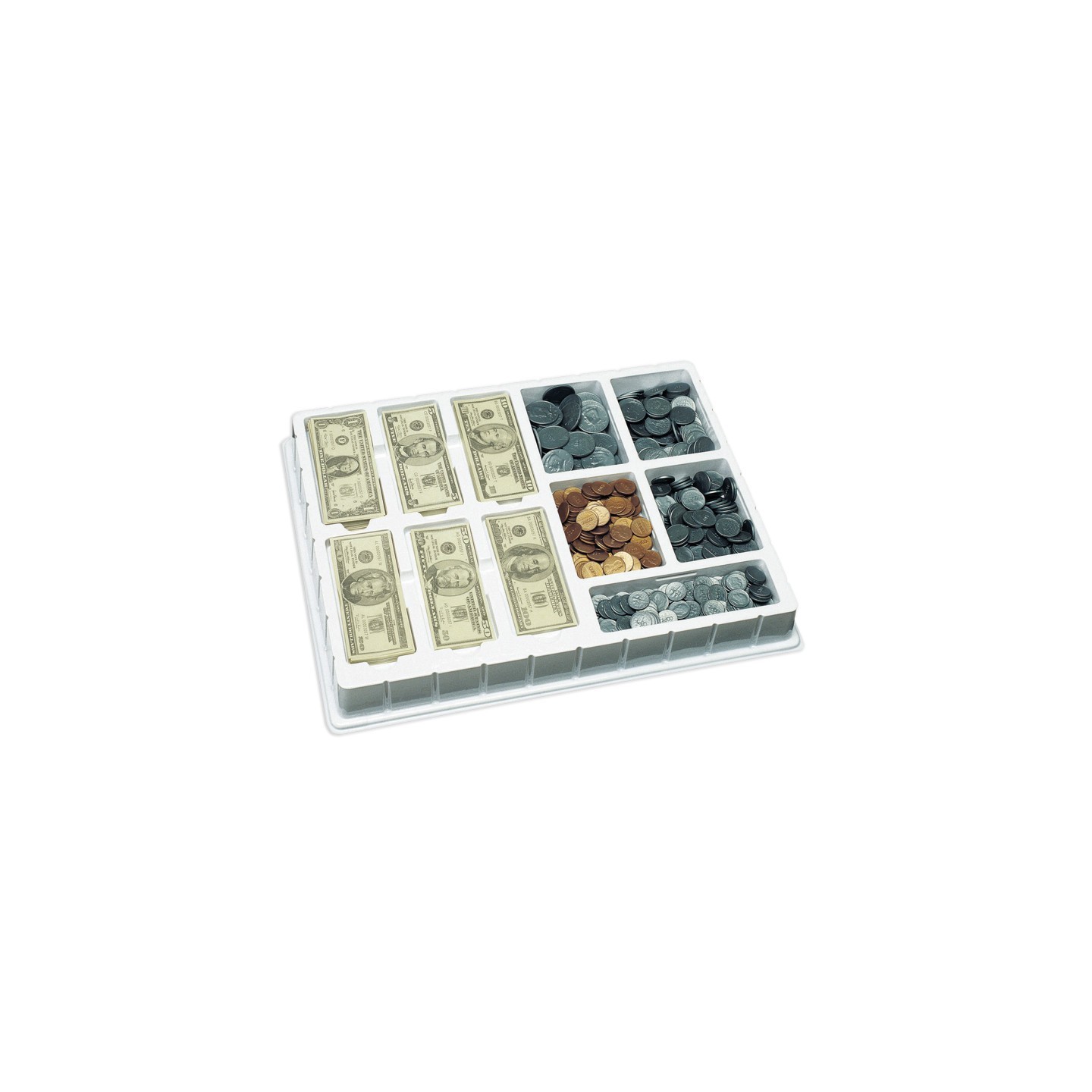 Educational Insights Play Money, Coins & Bills Deluxe Set