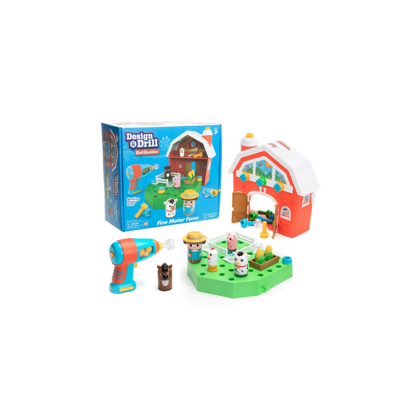 Educational Insights Design & Drill® Bolt Buddies® Barn