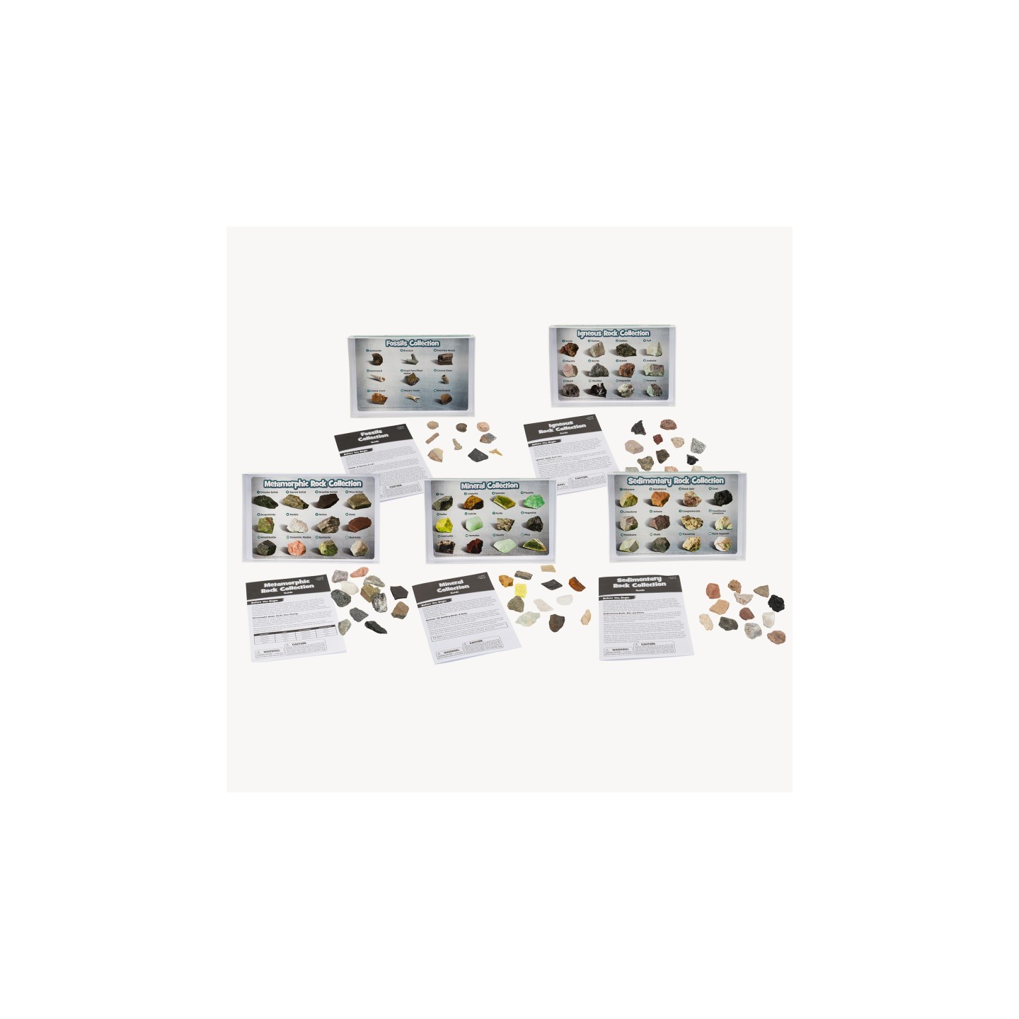 Educational Insights GeoSafari® Complete Rock, Mineral, & Fossil Collections, Set of 57