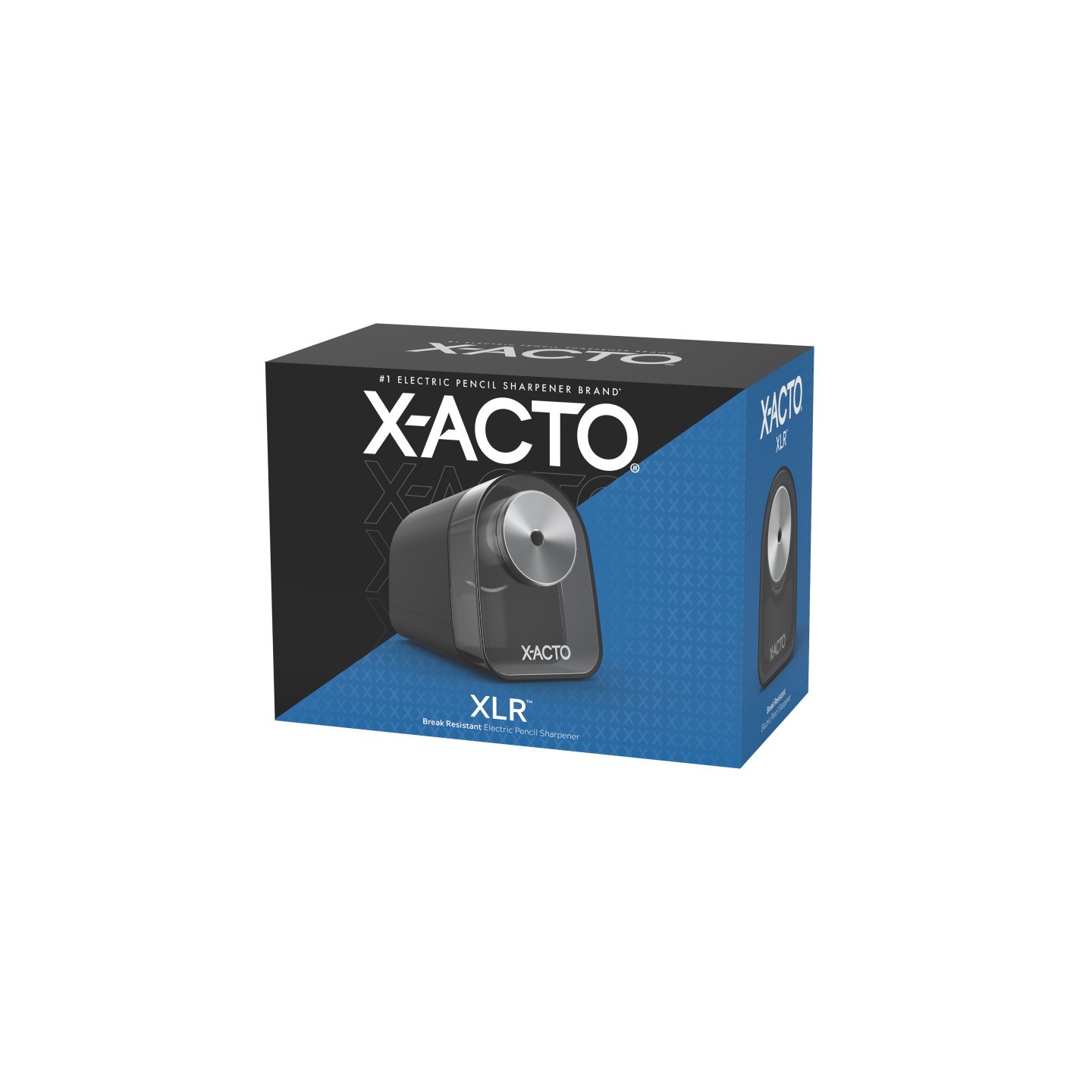 X-ACTO® Pencil Sharpener, XLR Electric Pencil Sharpener, Pencil Saver, SafeStart Motor, Black, 1818x