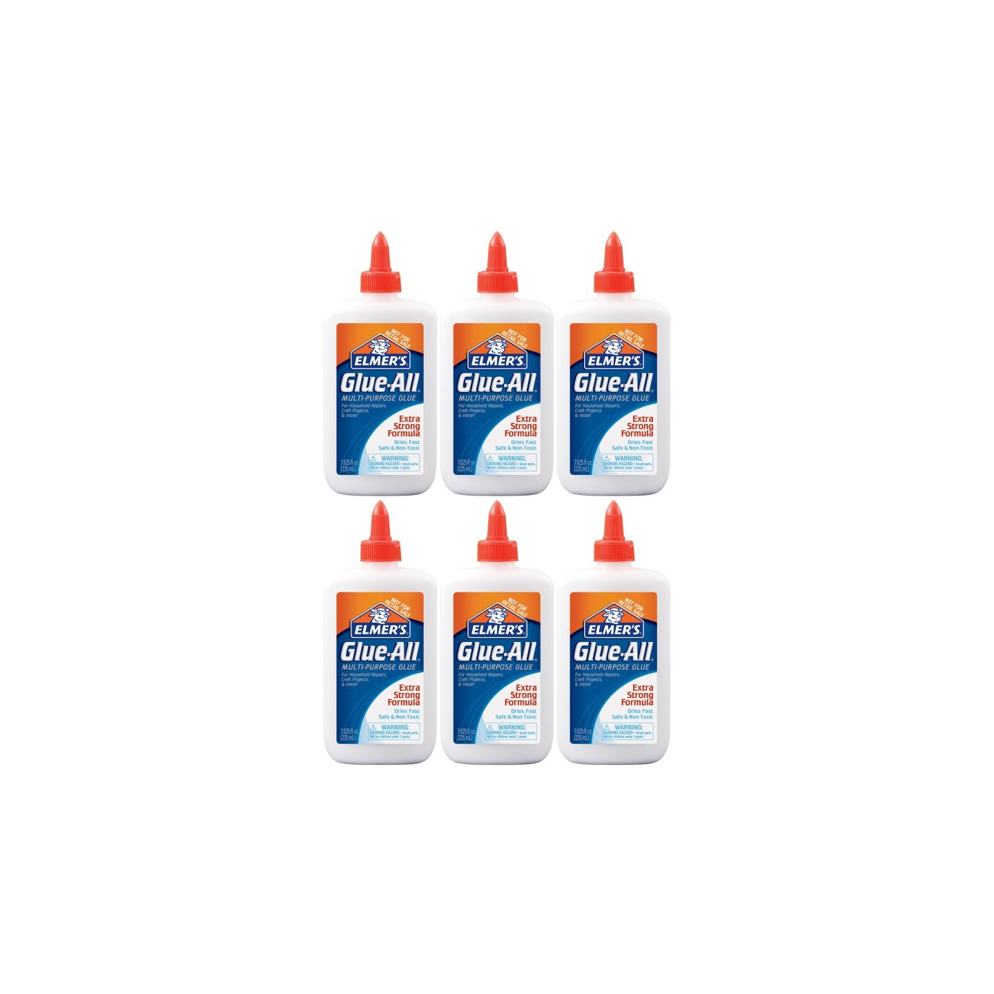 Elmer's® Glue-All Multi-Purpose Liquid Glue, 7-5/8 oz, Pack of 6