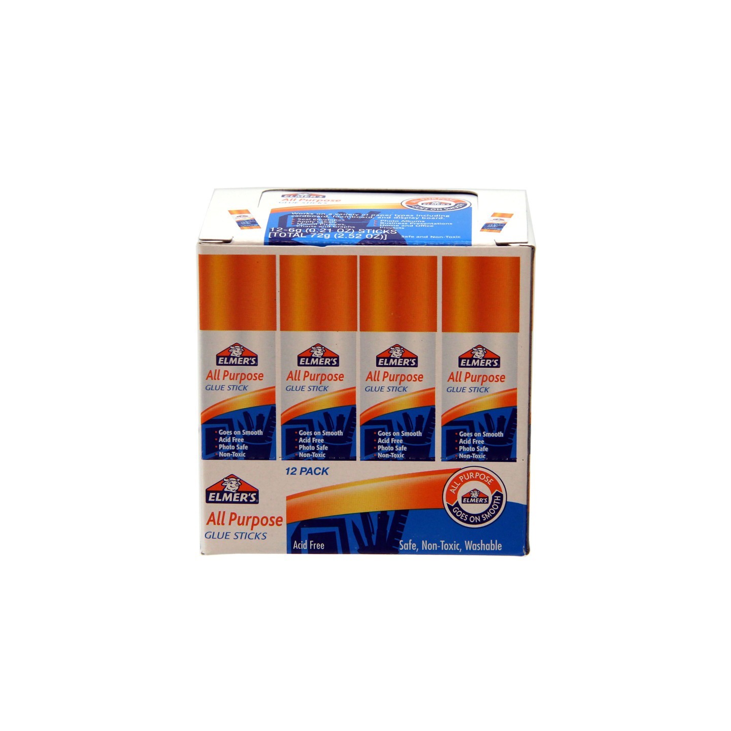 Elmer's® All Purpose Glue Stick, 0.21 oz, Pack of 12