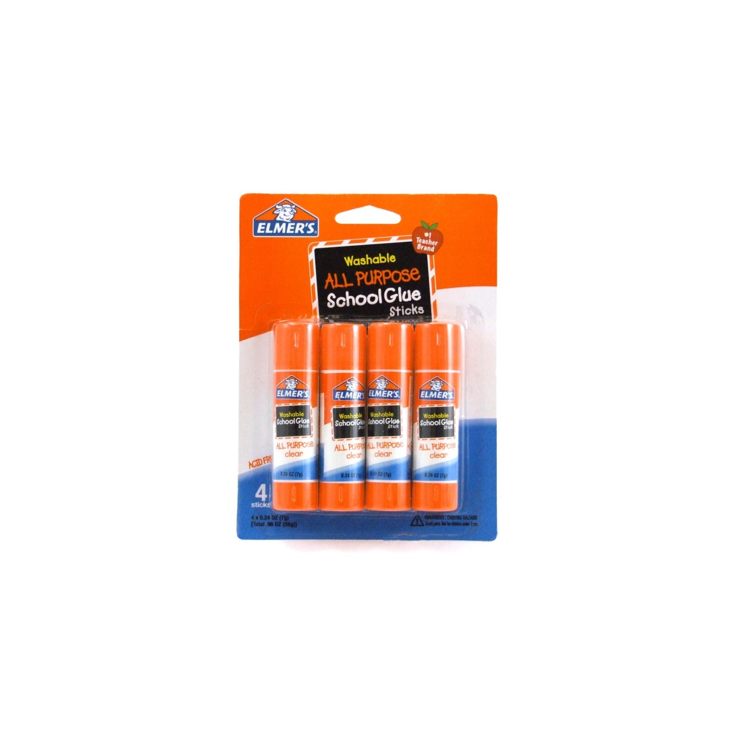 Elmer's® Washable School Glue Sticks, All Purpose, 4-Pack