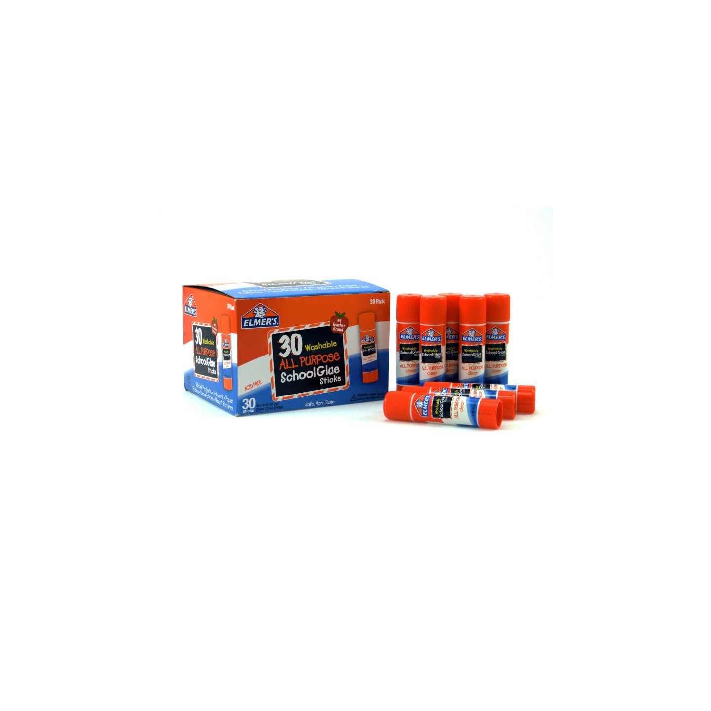 Elmer's® Washable School Glue Sticks, All Purpose, Pack of 30