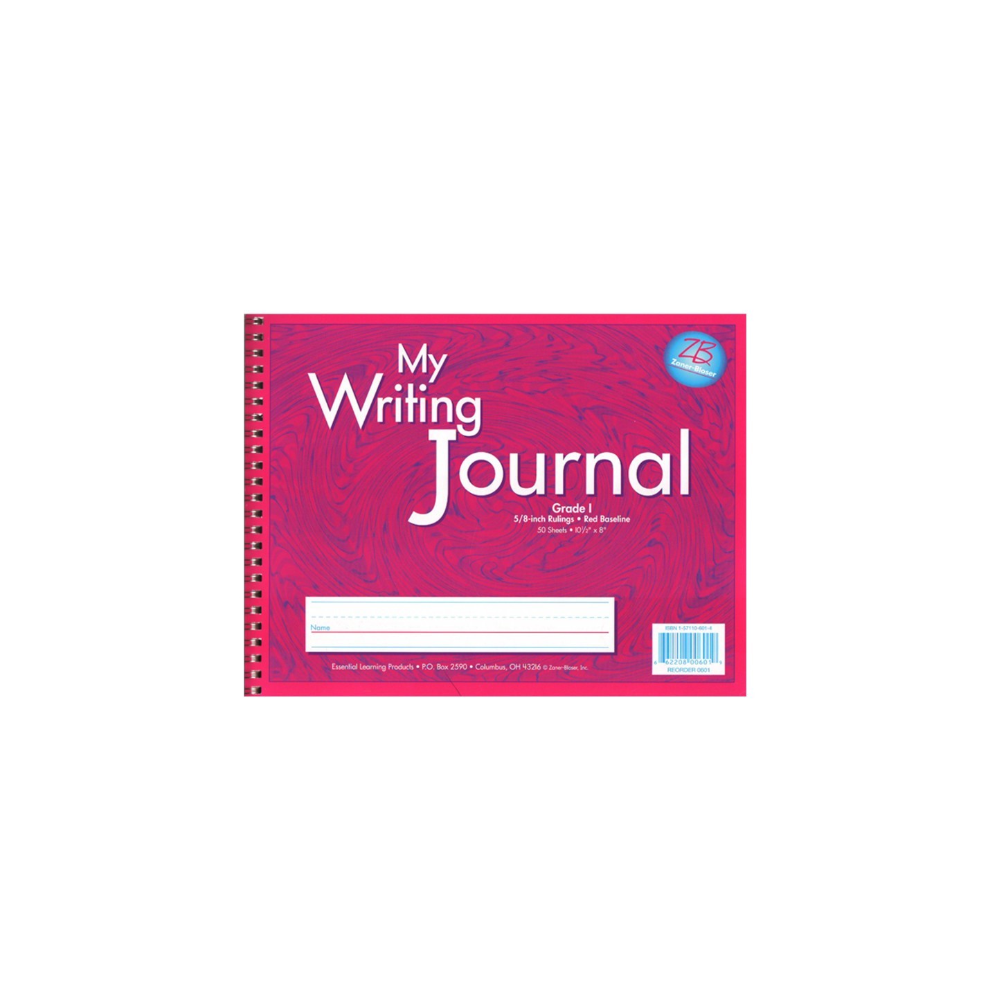 Zaner-Bloser® My Writing Journal, 5/8" Ruling, Grade 1, 50 Sheets