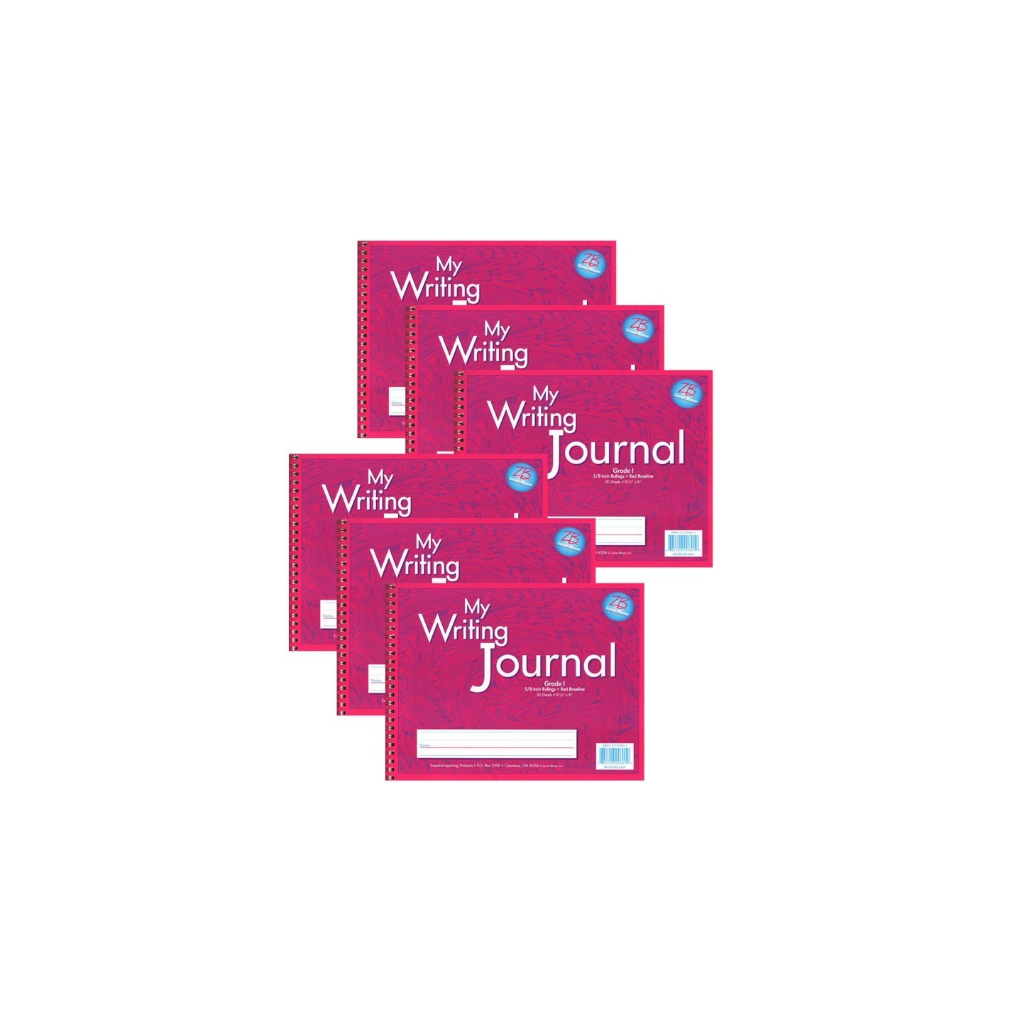 Zaner-Bloser® My Writing, Journal, Grade 1, Pink, Pack of 6