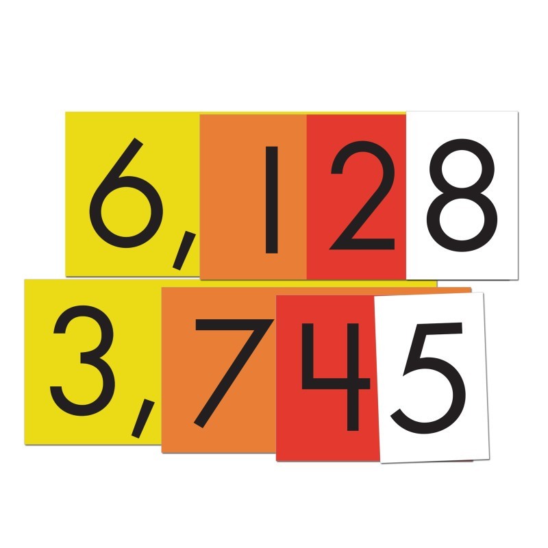 Sensational Math™ 4-Value Whole Numbers Place Value Cards Set, 40 Cards