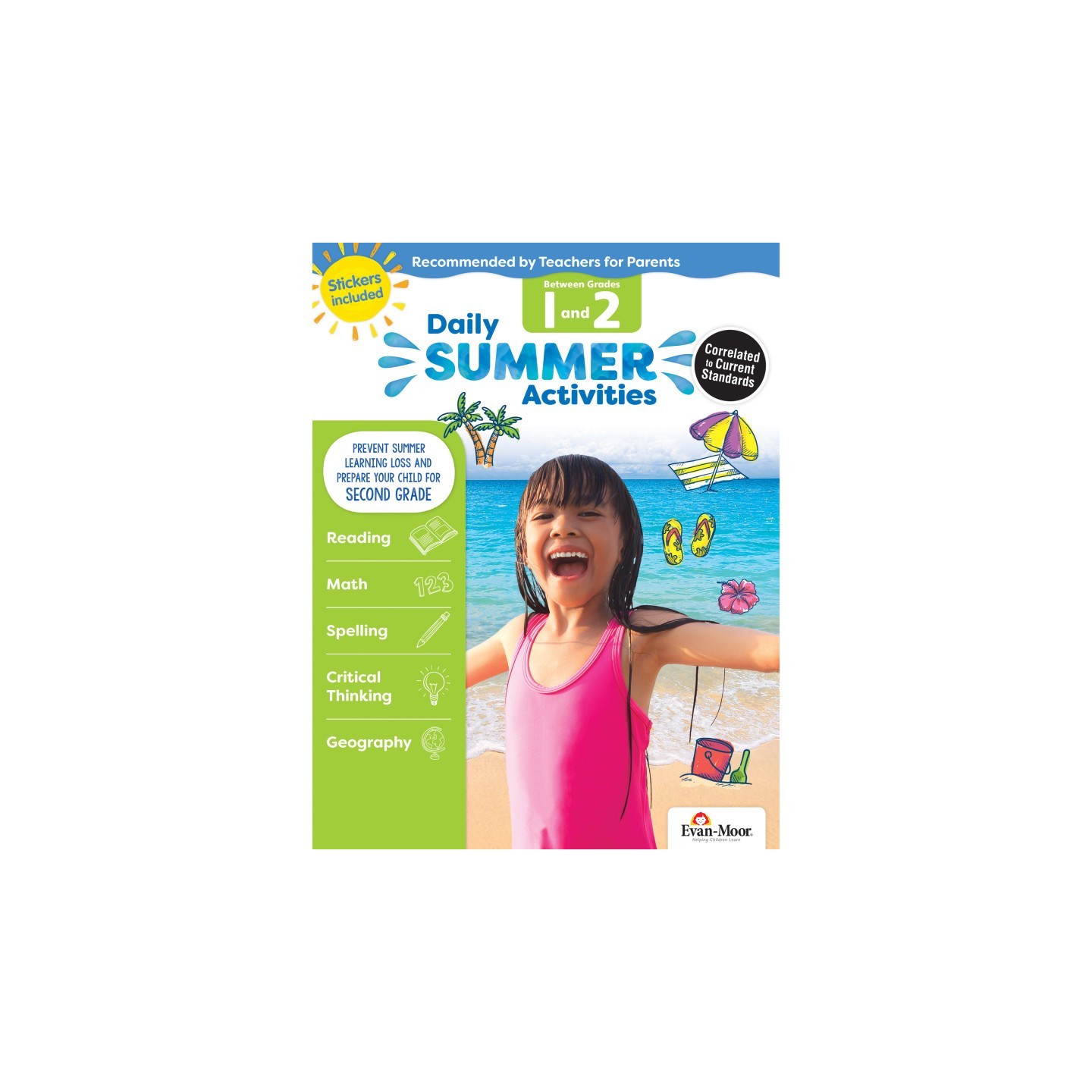 Evan-Moor Educational Publishers Daily Summer Activities, Moving from 1st Grade to 2nd Grade