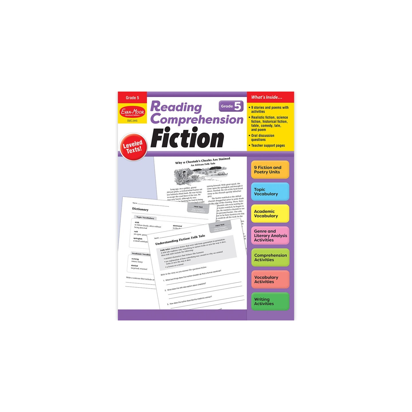 Evan-Moor Educational Publishers Reading Comprehension: Fiction, Grade 5