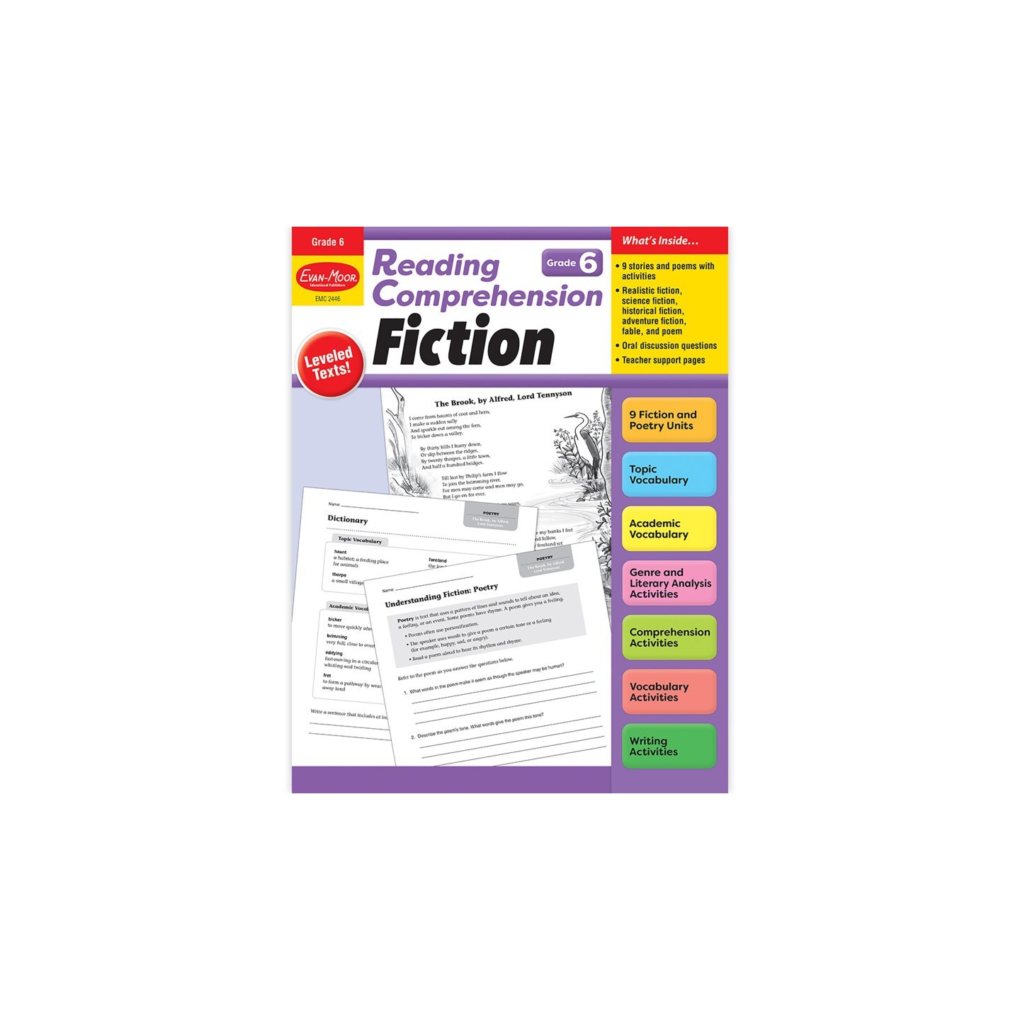 Evan-Moor Educational Publishers Reading Comprehension: Fiction, Grade 6