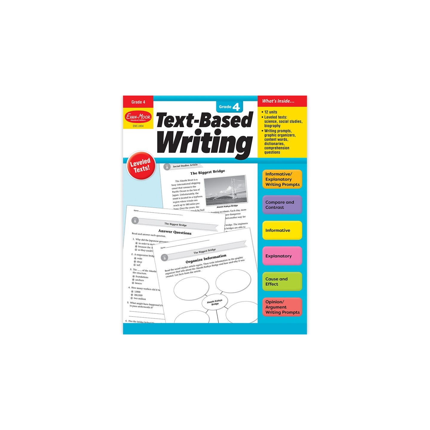 Evan-Moor Educational Publishers Text-Based Writing, Grade 4