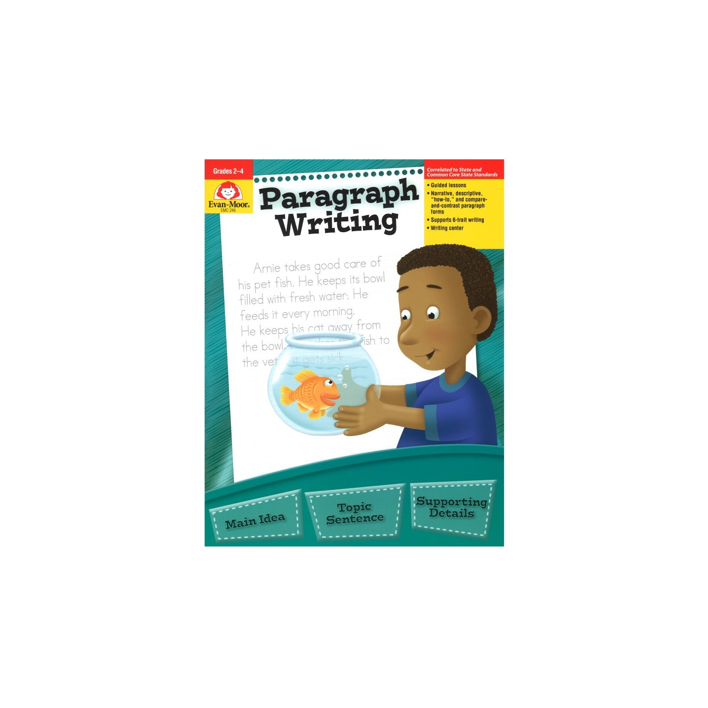 Evan-Moor Educational Publishers Paragraph Writing, Grades 2-4 , Teacher Reproducibles, Print