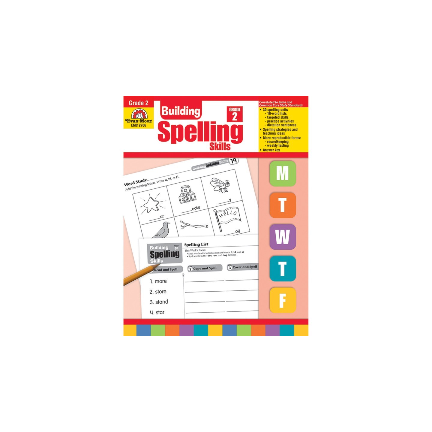 Evan-Moor Educational Publishers Building Spelling Skills, Teacher's Edition, Grade 2