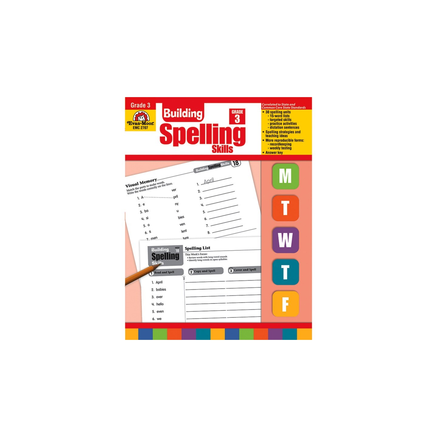 Evan-Moor Educational Publishers Building Spelling Skills, Teacher's Edition, Grade 3