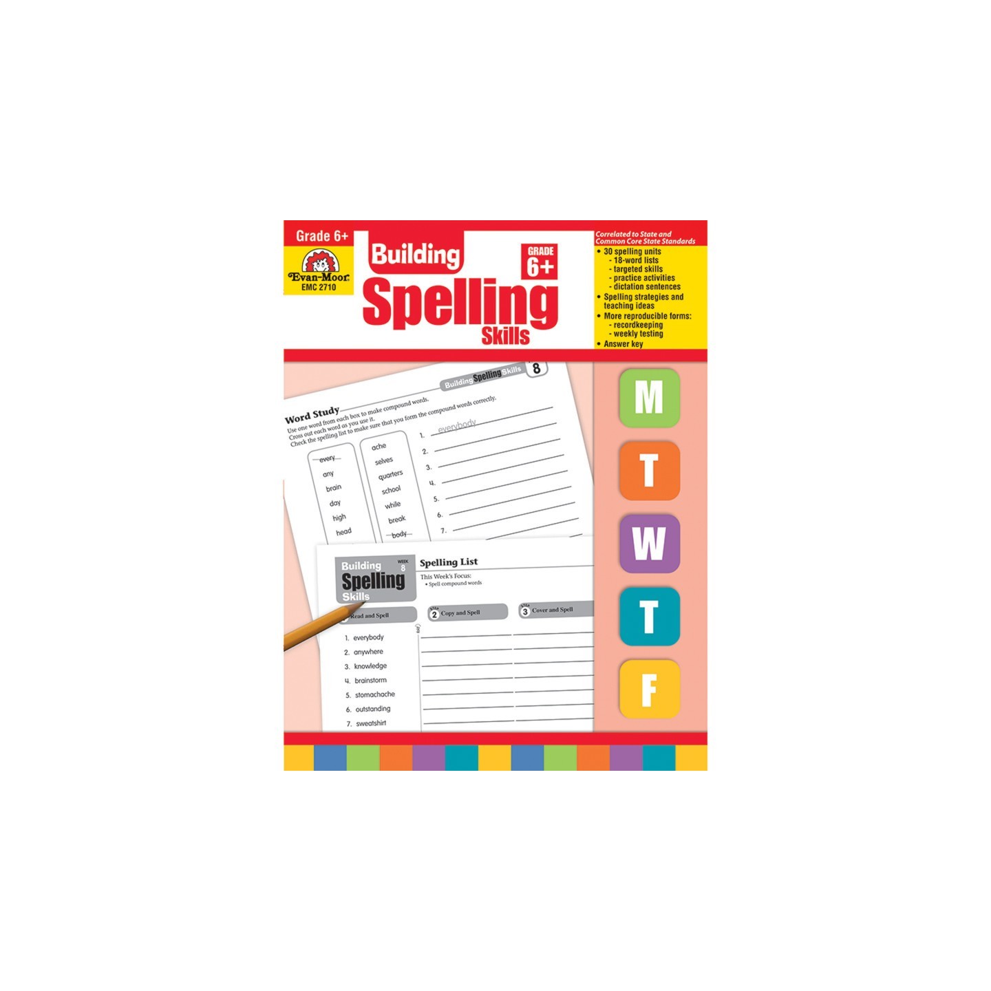 Evan-Moor Educational Publishers Building Spelling Skills, Teacher's Edition, Grade 6