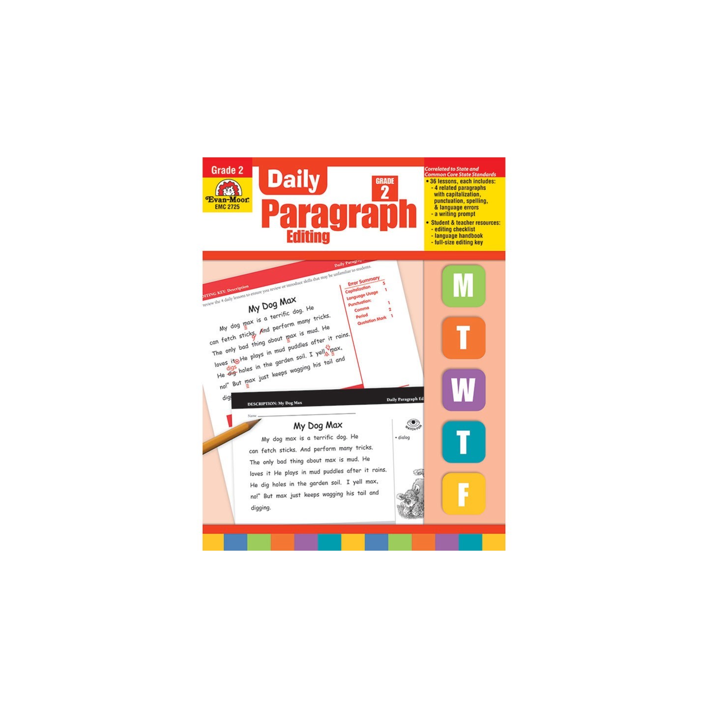 Evan-Moor Educational Publishers Daily Paragraph Editing Book, Grade 2