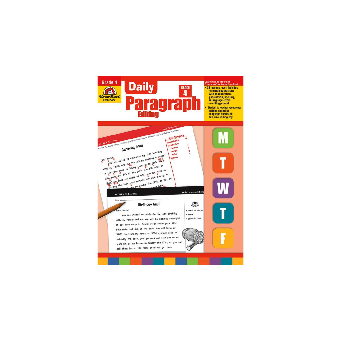 Evan-Moor Educational Publishers Daily Paragraph Editing Book, Grade 4