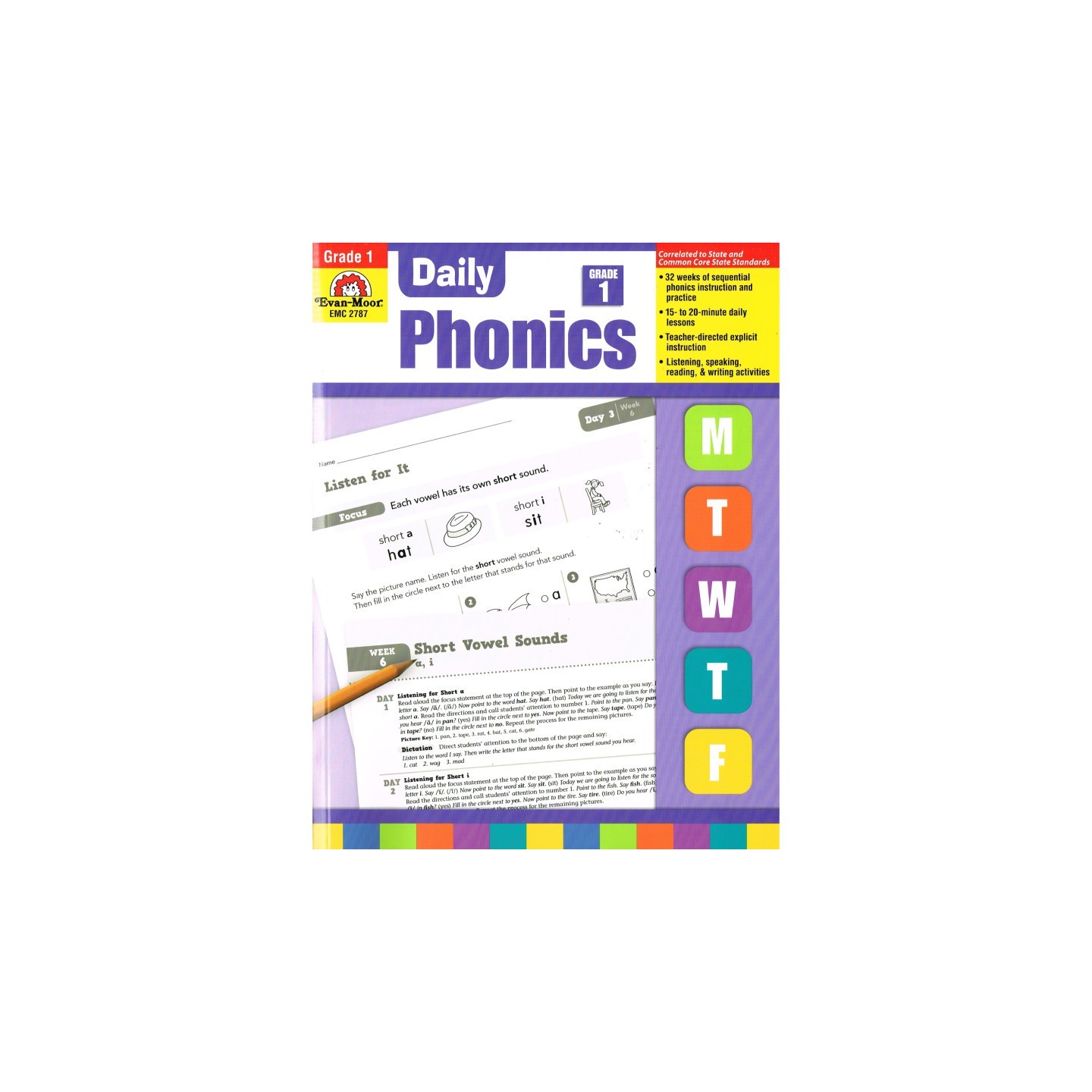 Evan-Moor Educational Publishers Daily Phonics Book, Teacher's Edition, Grade 1