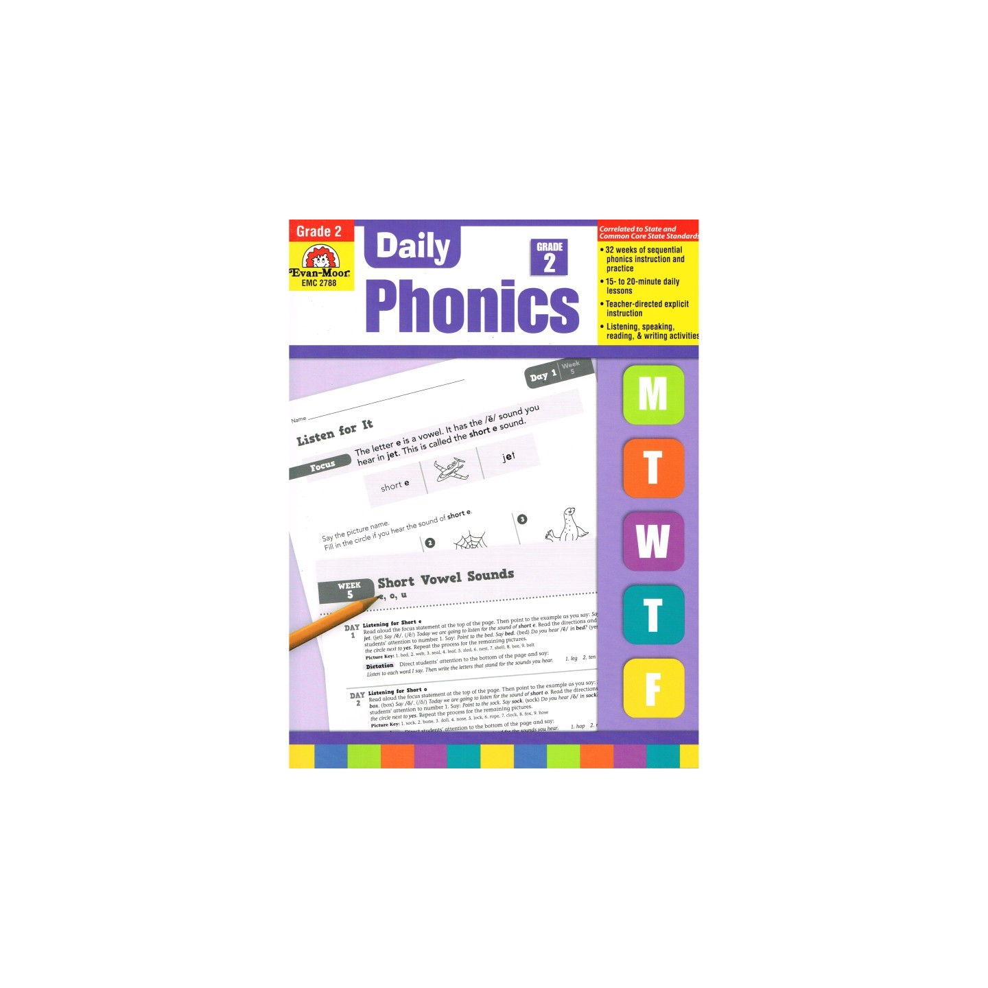 Evan-Moor Educational Publishers Daily Phonics Book, Teacher's Edition, Grade 2