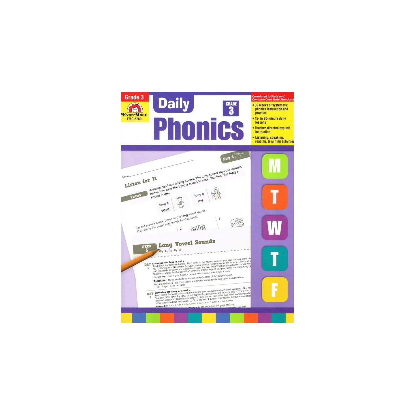 Evan-Moor Educational Publishers Daily Phonics Book, Teacher's Edition, Grade 3