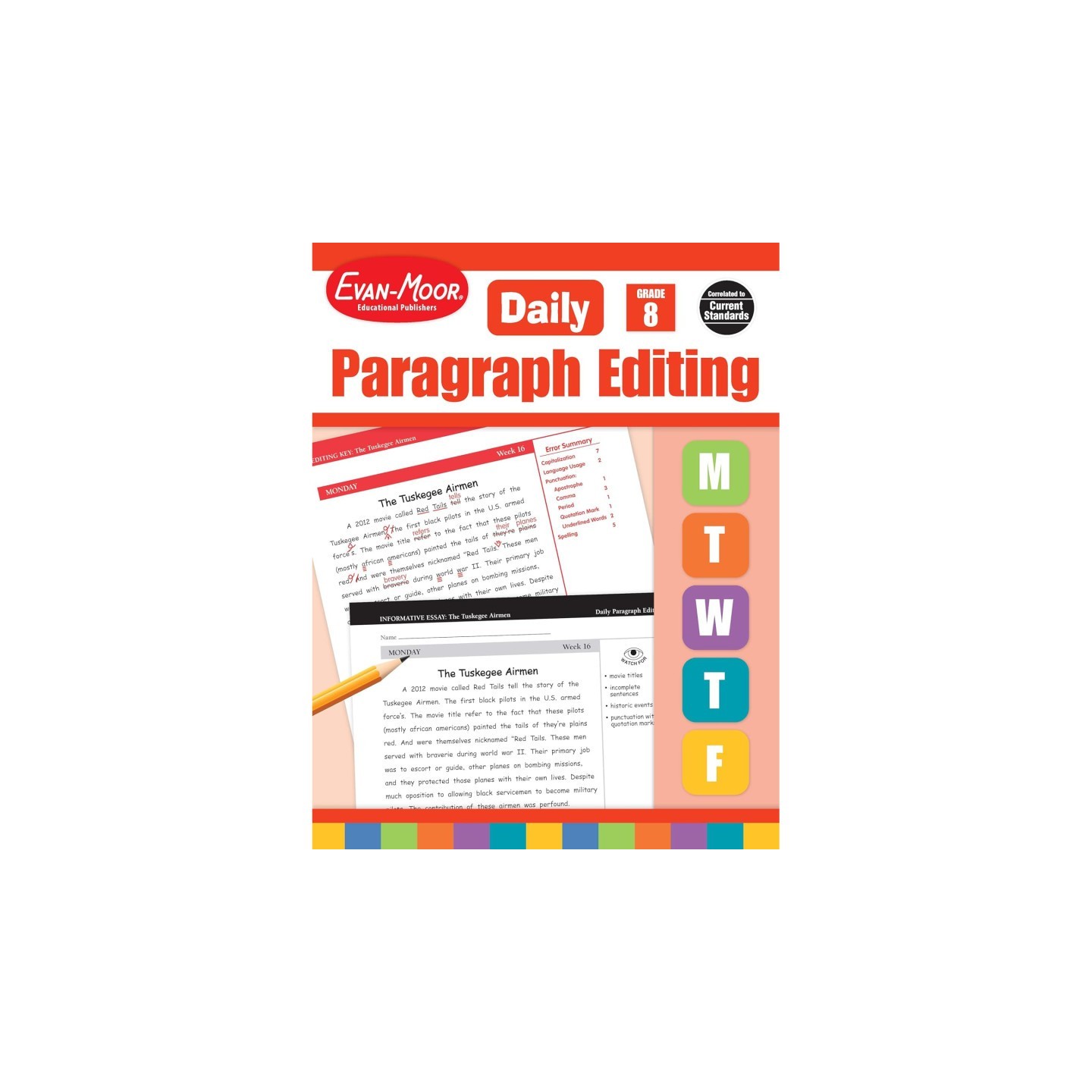 Evan-Moor Educational Publishers Daily Paragraph Editing Book, Grade 8